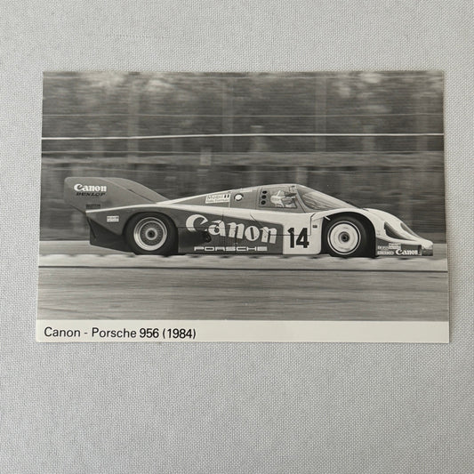 1984 Porsche 956 Canon Racing Car Factory Press Photo Photograph Print