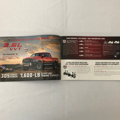2017 Dodge Ram 1500 Pickup Truck Sales Brochure Catalog Rebel Laramie Longhorn +
