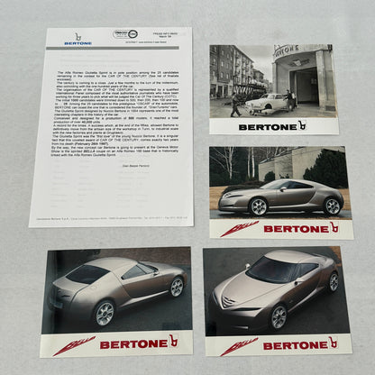 Bertone Bella Concept Car Press Kit Alfa Romeo 166 1999 Geneva Motor Show