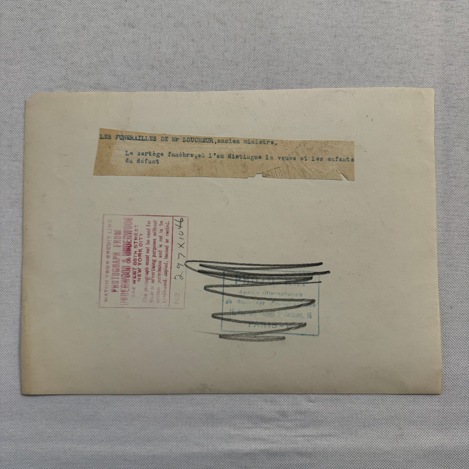 French Funeral Procession Horse Wagon Hearse Louis Loucheur Press Photo 1931