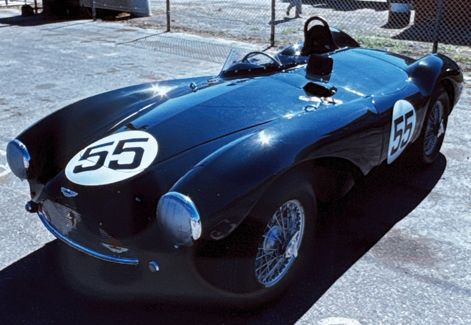 35MM Vintage Photo Slide Aston Martin DB3S Racing Car Aston Martin DB3 S 1977