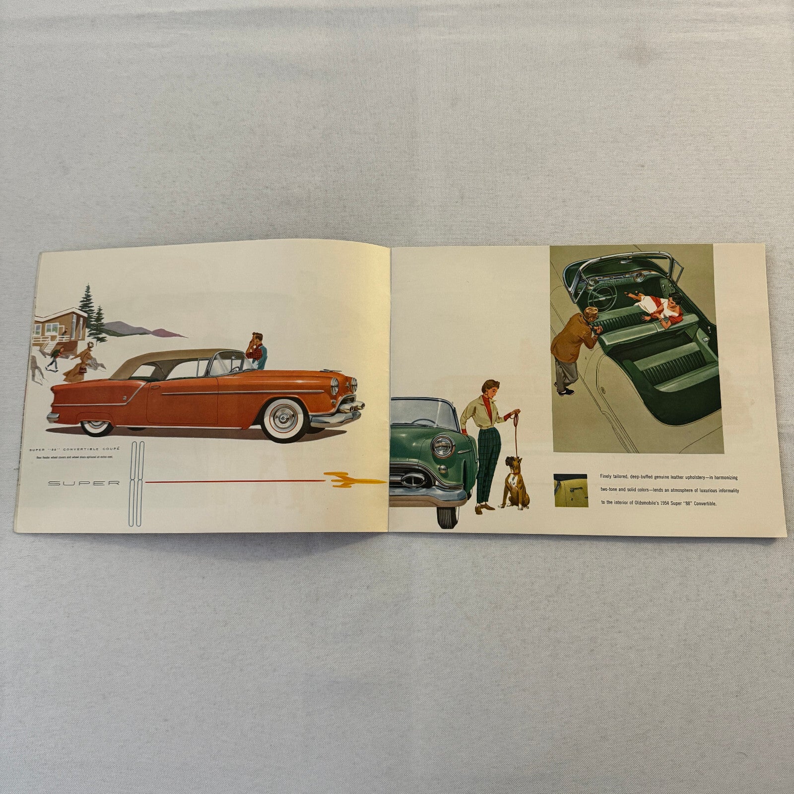 1954 Oldsmobile Sales Brochure Catalog Super 88 Ninety Eight Starfire 88