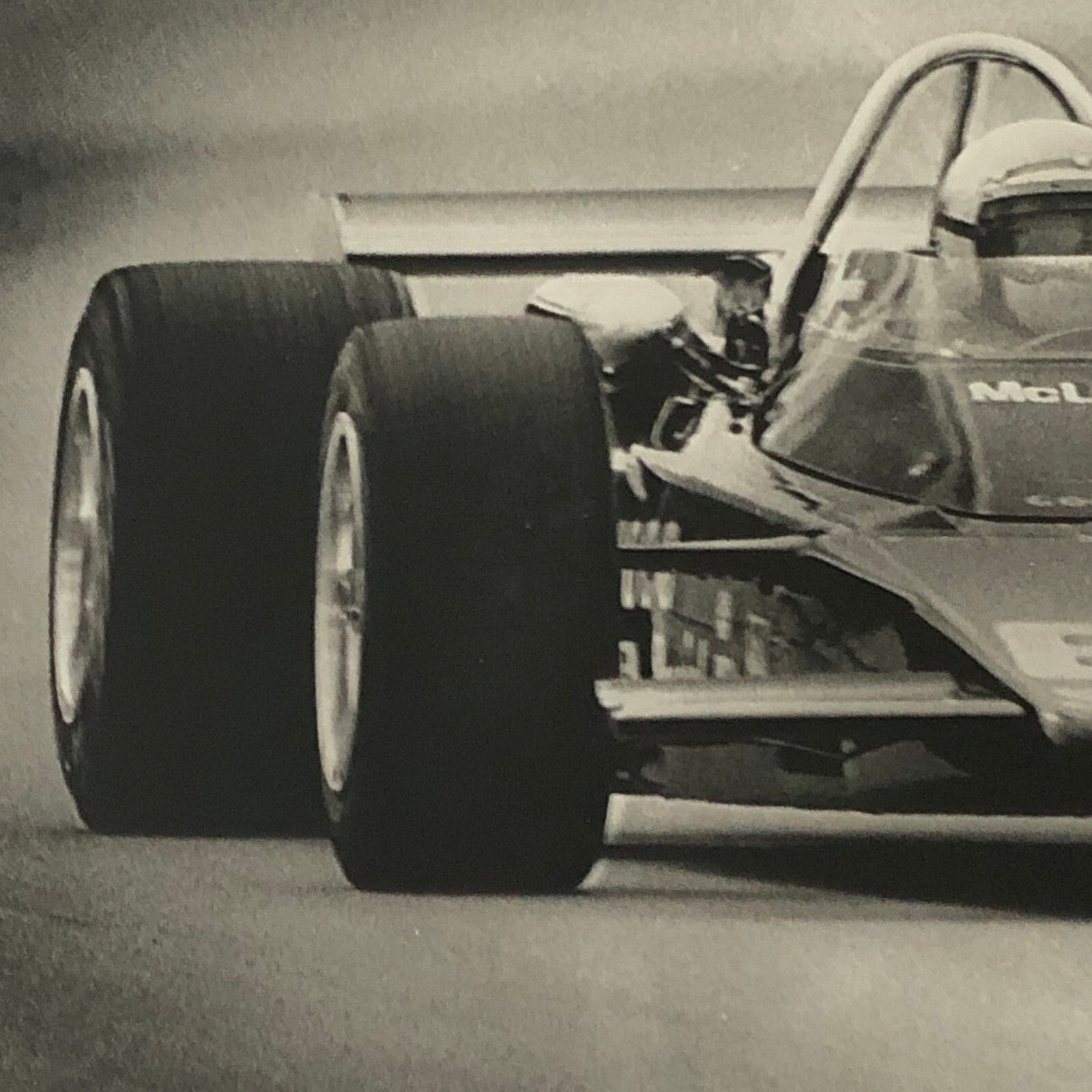 Vintage Indianapolis Indy Racing Car Photo 1971 McLaren Car Mark Donohue