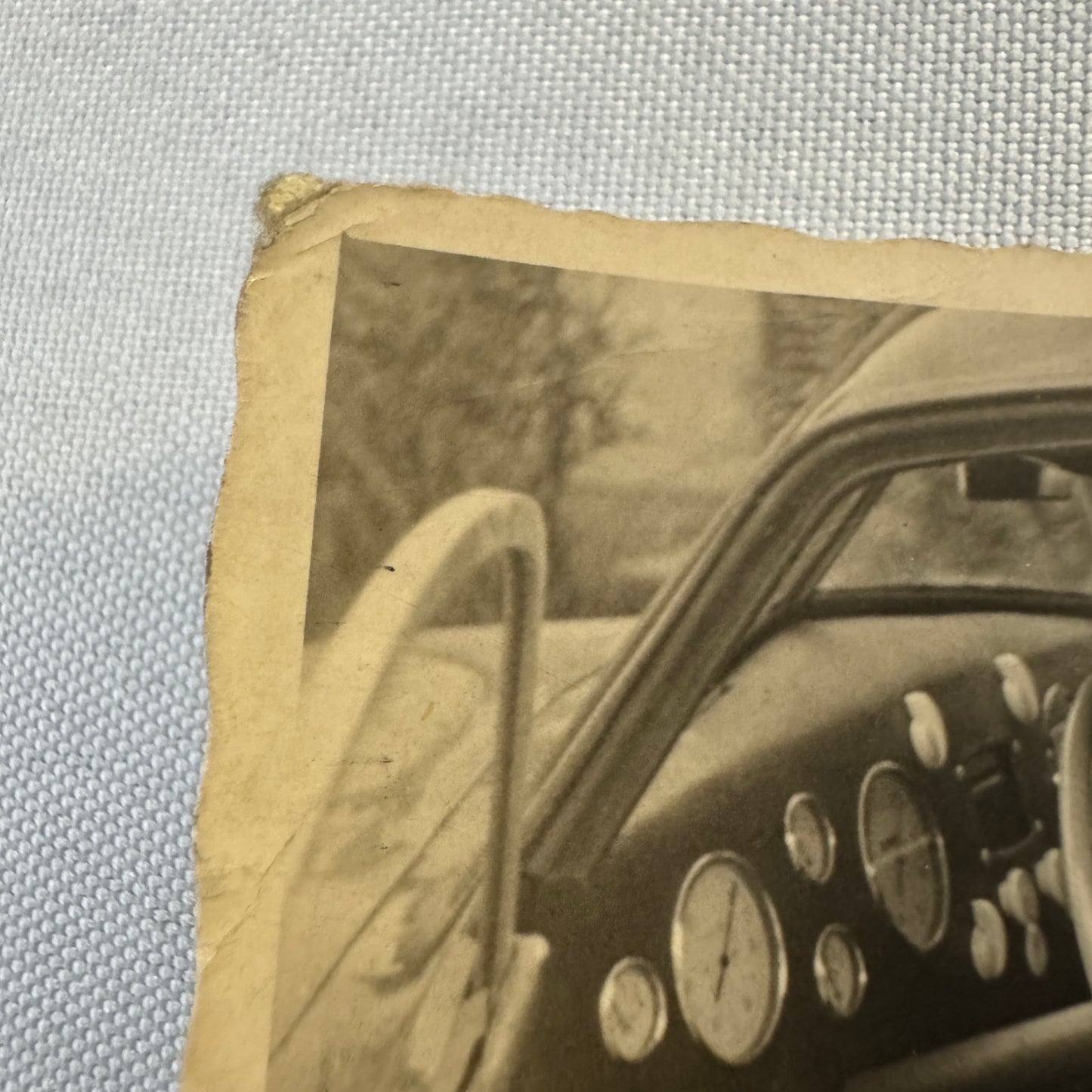 Vintage Volkswagen VW Car Interior Photo Possibly Coachbuilder Car Germany