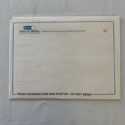 1977 Lancia Press Kit Brochure Photos Beta HPE Coupe Scorpion Sedan + 