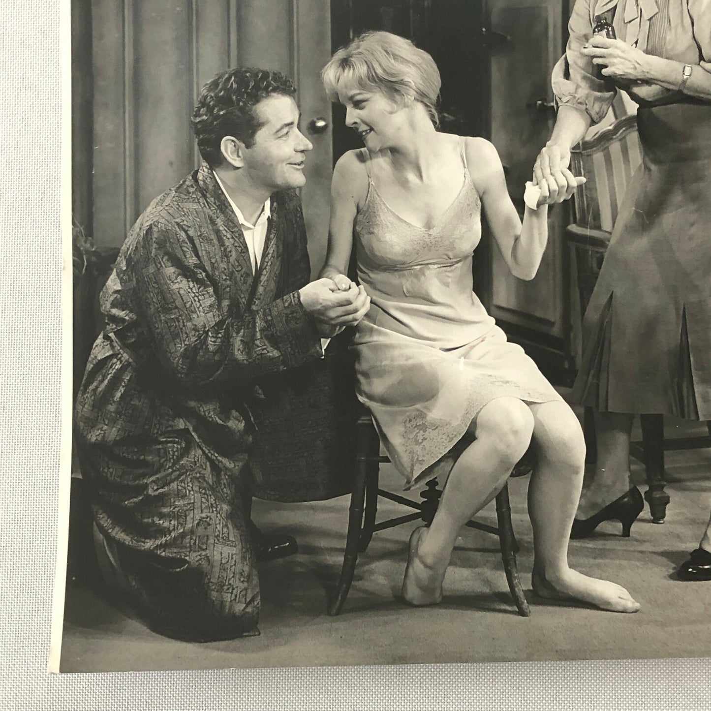 Vintage Press Photo Photograph Montreal Theater Actors Toys in the Attic Play 