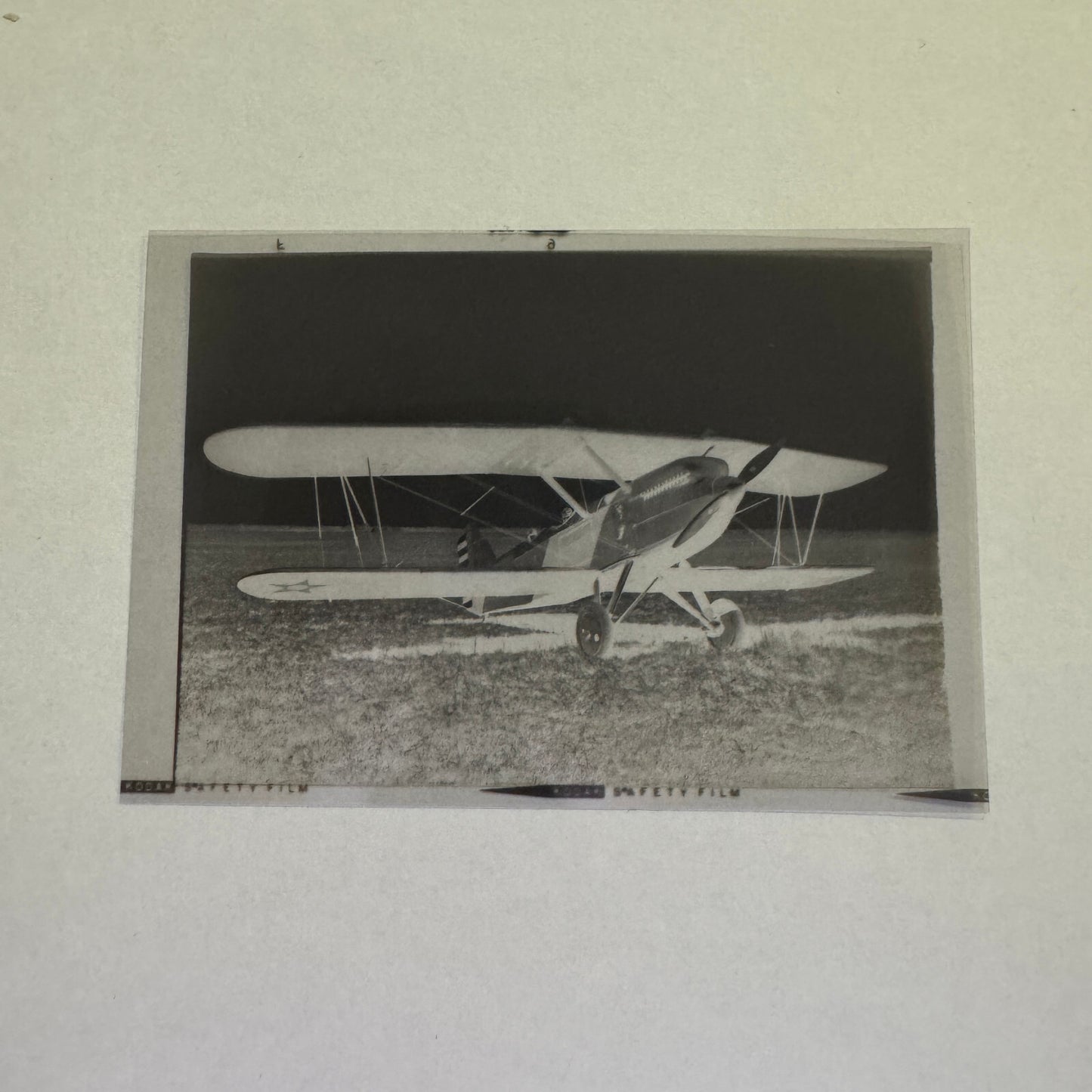 Vintage Photo Negative Curtiss XO-13A Airplane Plane Aircraft Army Military