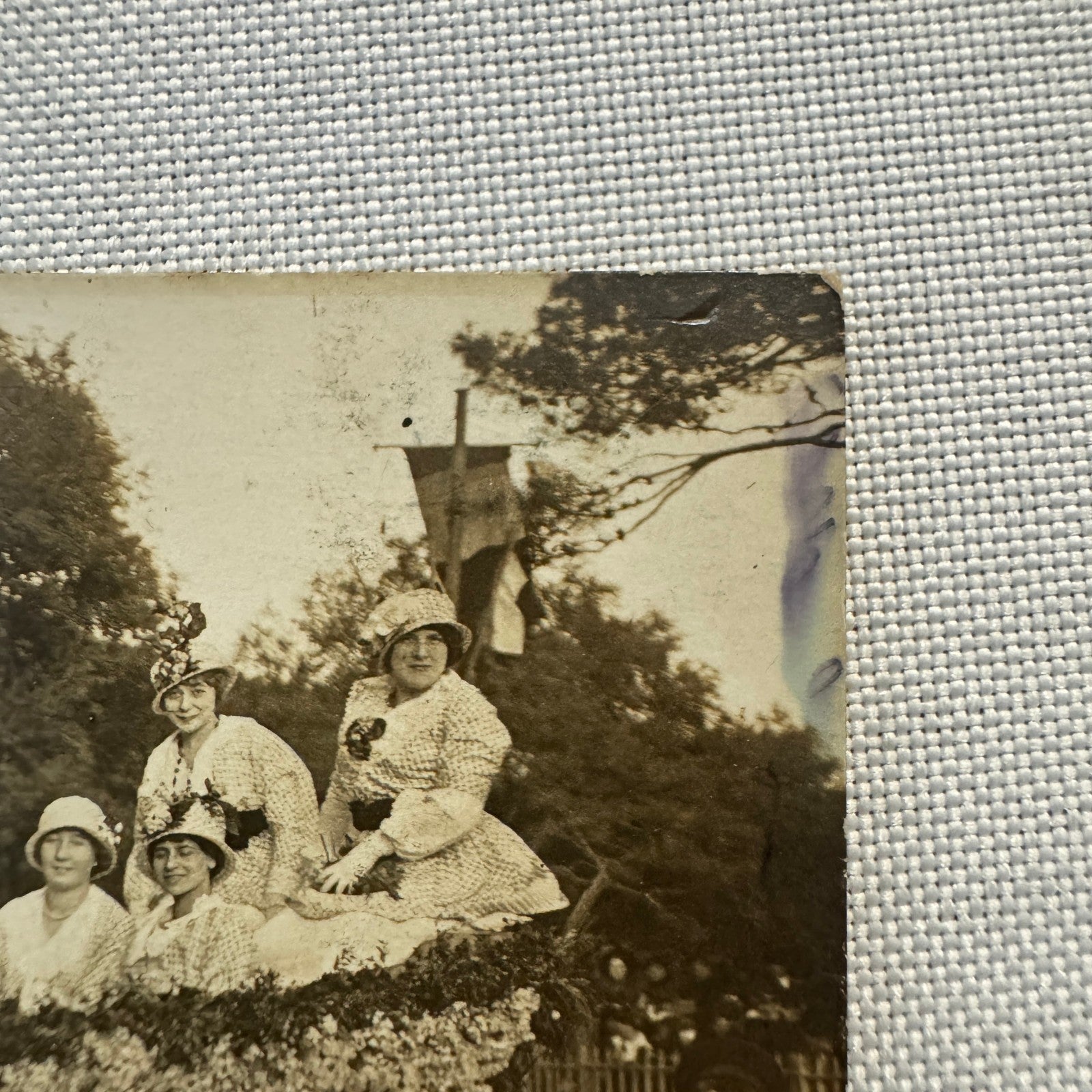 Vintage Postcard Real Photo Postcard RPPC Post Card Early Automobile Parade Car