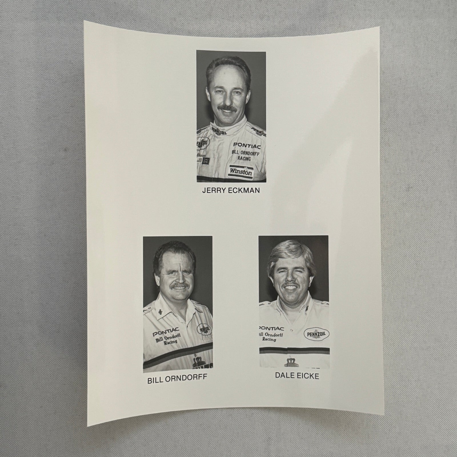 Vintage Pennzoil Racing Press Kit Top Fuel Dragster Pontiac Trans Am