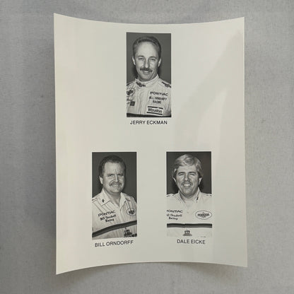 Vintage Pennzoil Racing Press Kit Top Fuel Dragster Pontiac Trans Am