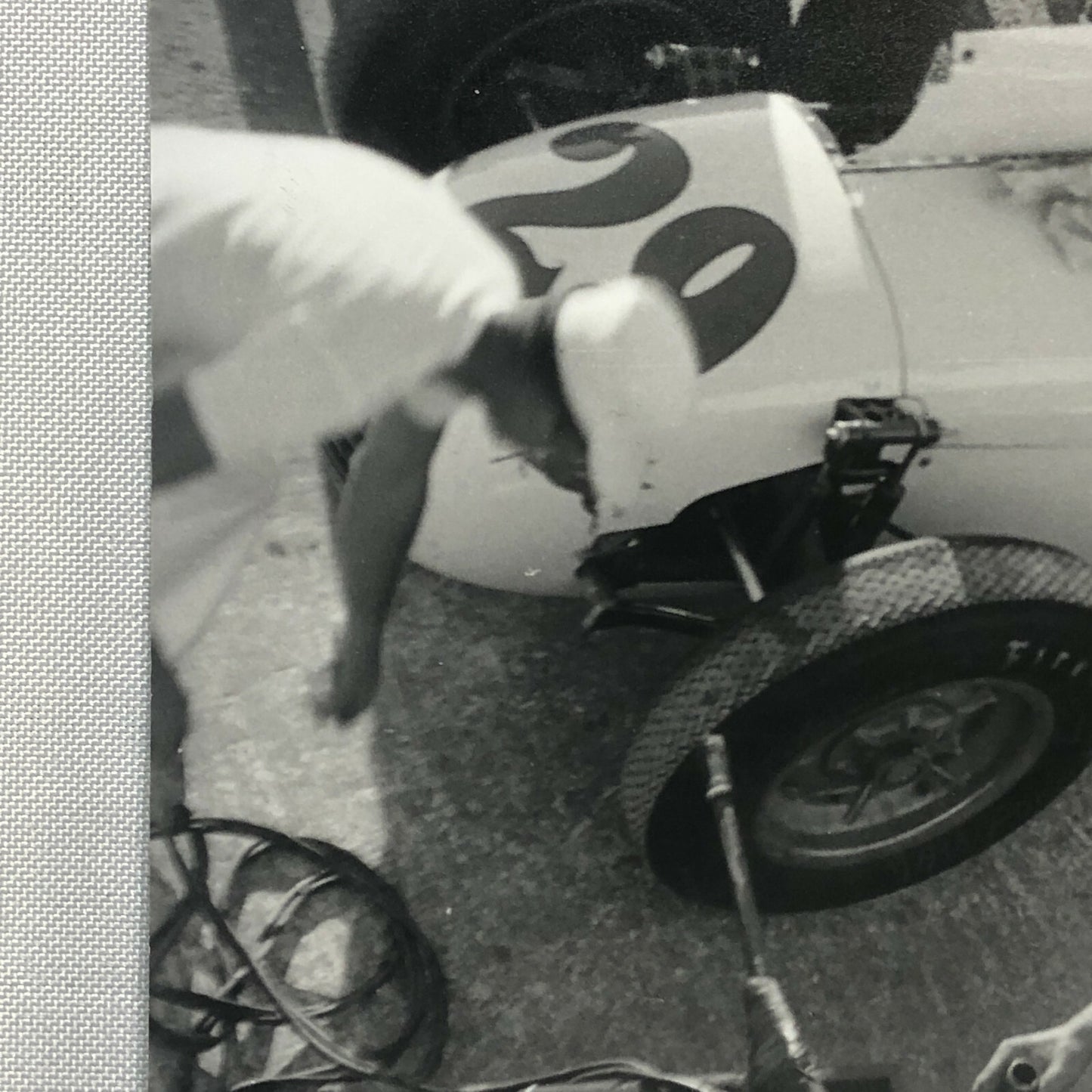 Vintage Racing Photo Photograph AJ Foyt Dean Van Lines Special Car JM Fangio 