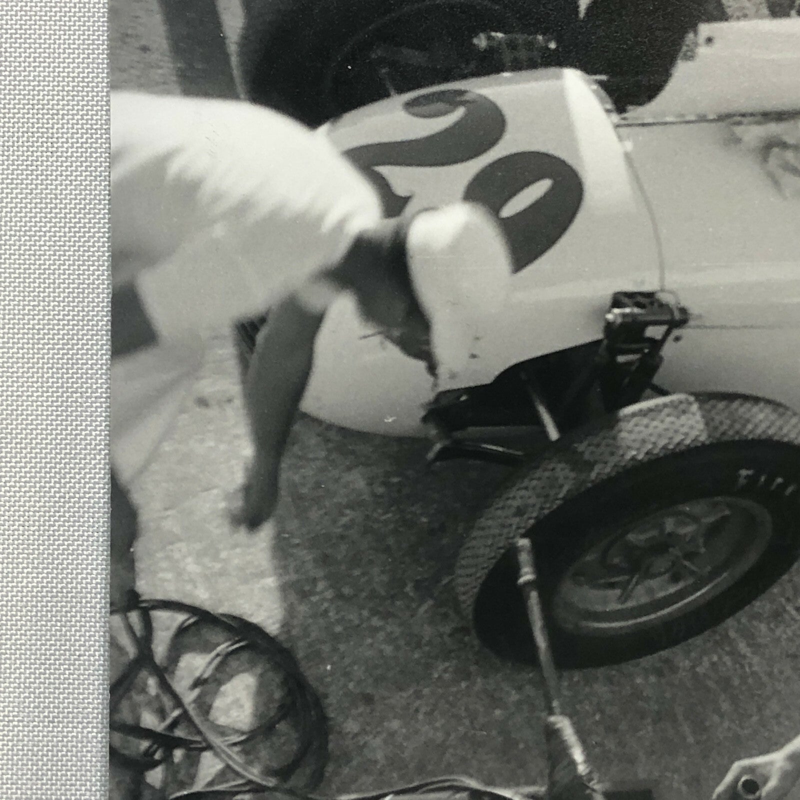 Vintage Racing Photo Photograph AJ Foyt Dean Van Lines Special Car JM Fangio 