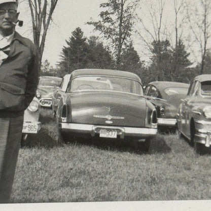 Vintage Car Automobile Photo Photograph Print People