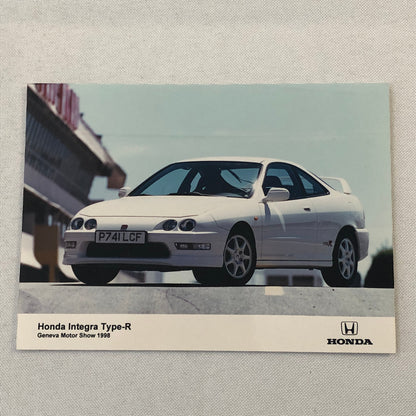 Honda Integra Type R Factory Press Photo Photograph Geneva Motor Show 1998
