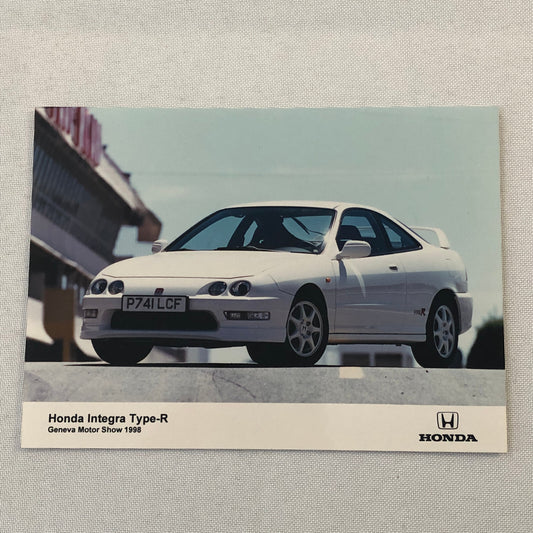 Honda Integra Type R Factory Press Photo Photograph Geneva Motor Show 1998