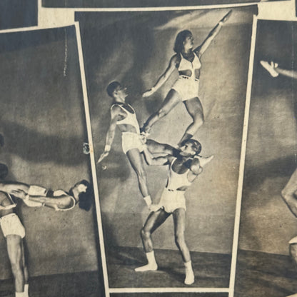 Vintage Circus Acrobat Balancing Act Photo Photograph