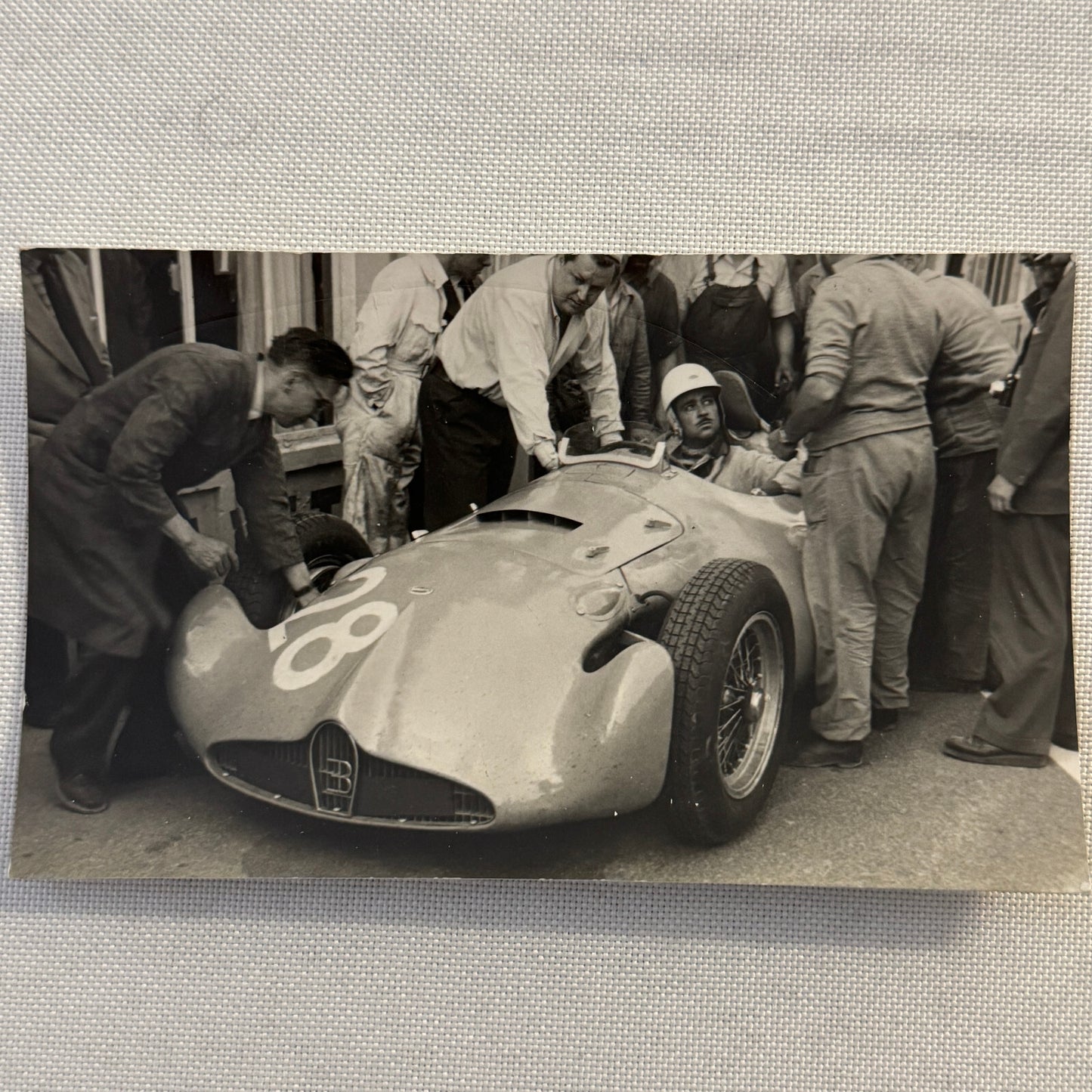 Vintage Bugatti Racing Car Photo Photograph Print