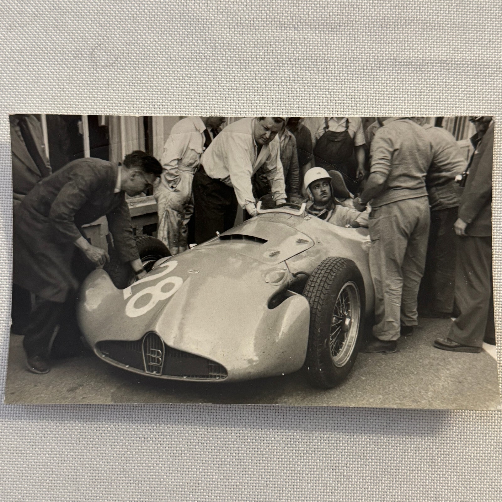 Vintage Bugatti Racing Car Photo Photograph Print