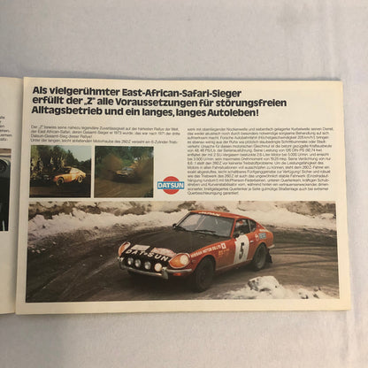 Vintage Datsun 260Z 2+2 Car Sales Brochure Catalog Datsun 260 Z Nissan GERMAN