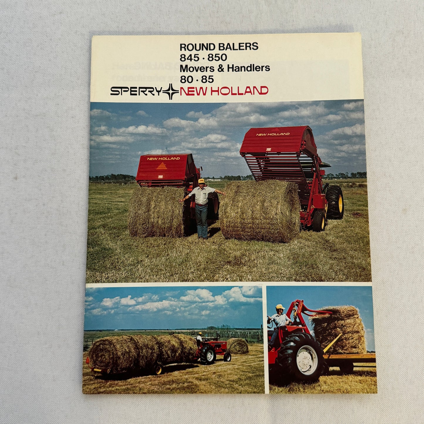 Sperry New Holland Farm Equipment Brochure Hay Balers Movers Handlers Vintage