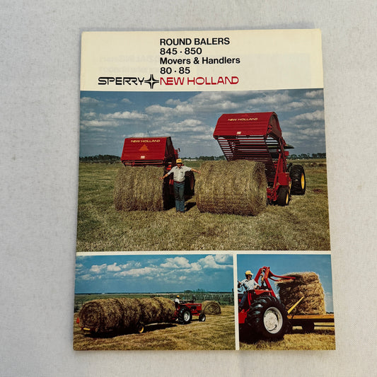 Sperry New Holland Farm Equipment Brochure Hay Balers Movers Handlers Vintage