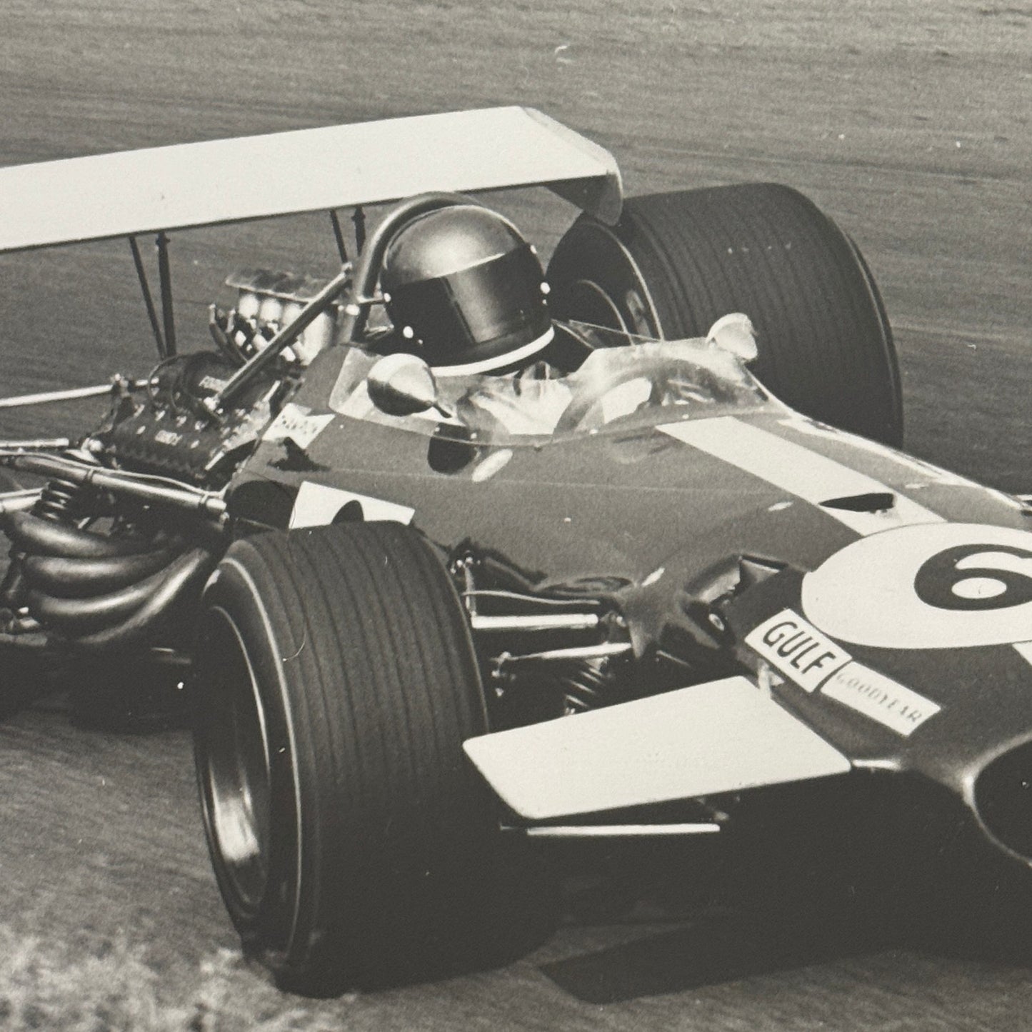 Vintage Racing Photo Photograph Watkins Glen Jack Brabham Ford