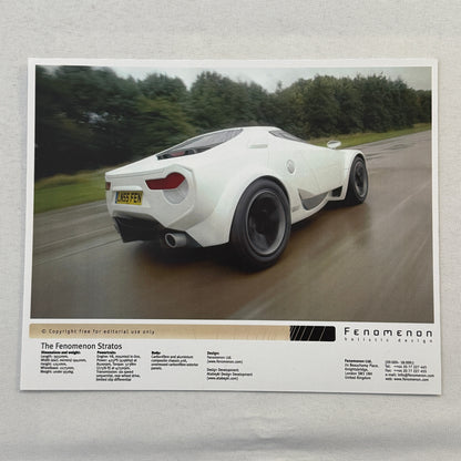 Fenomenon Stratos Concept Car Press Kit Lancia Stratos CD