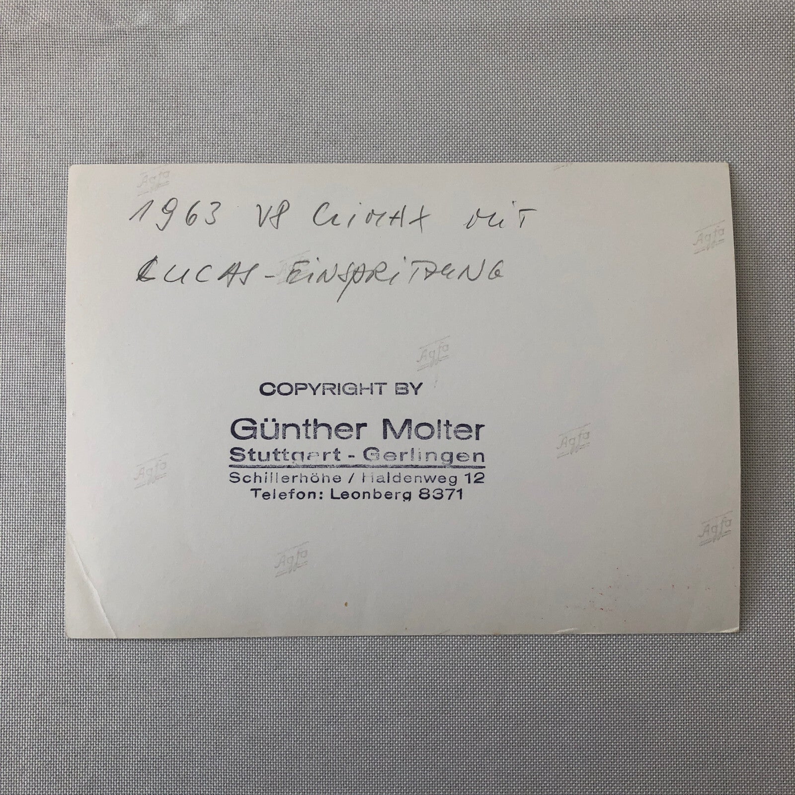 Climax Grand Prix Racing Car Engine Motor Photo Photograph Print Gunther Molter