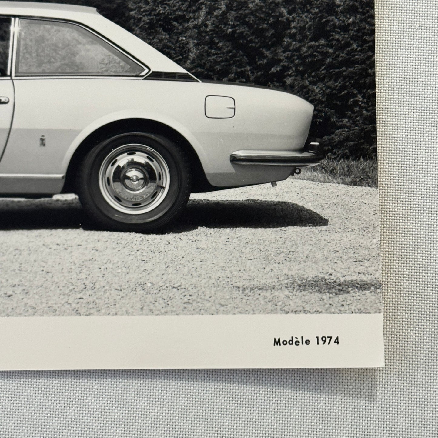 1974 Peugeot 504 Coupe Factory Press Photo Photograph Vintage