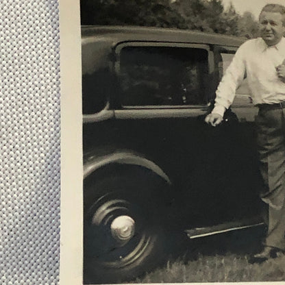 Vintage Photo Photograph Antique Mercedes Benz Car with Men - Tag AL22SM2