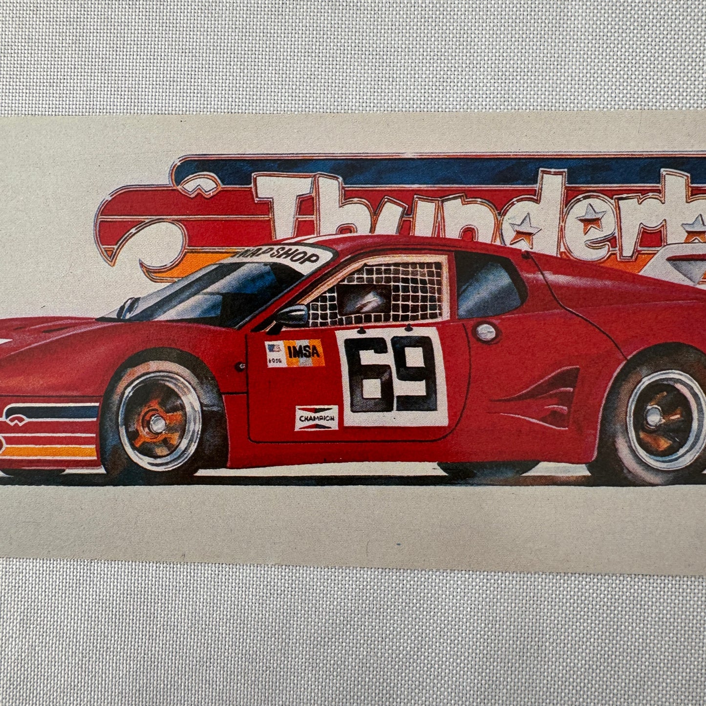 Thunderbird Racing Swap Shop Postcard Post Card Vintage