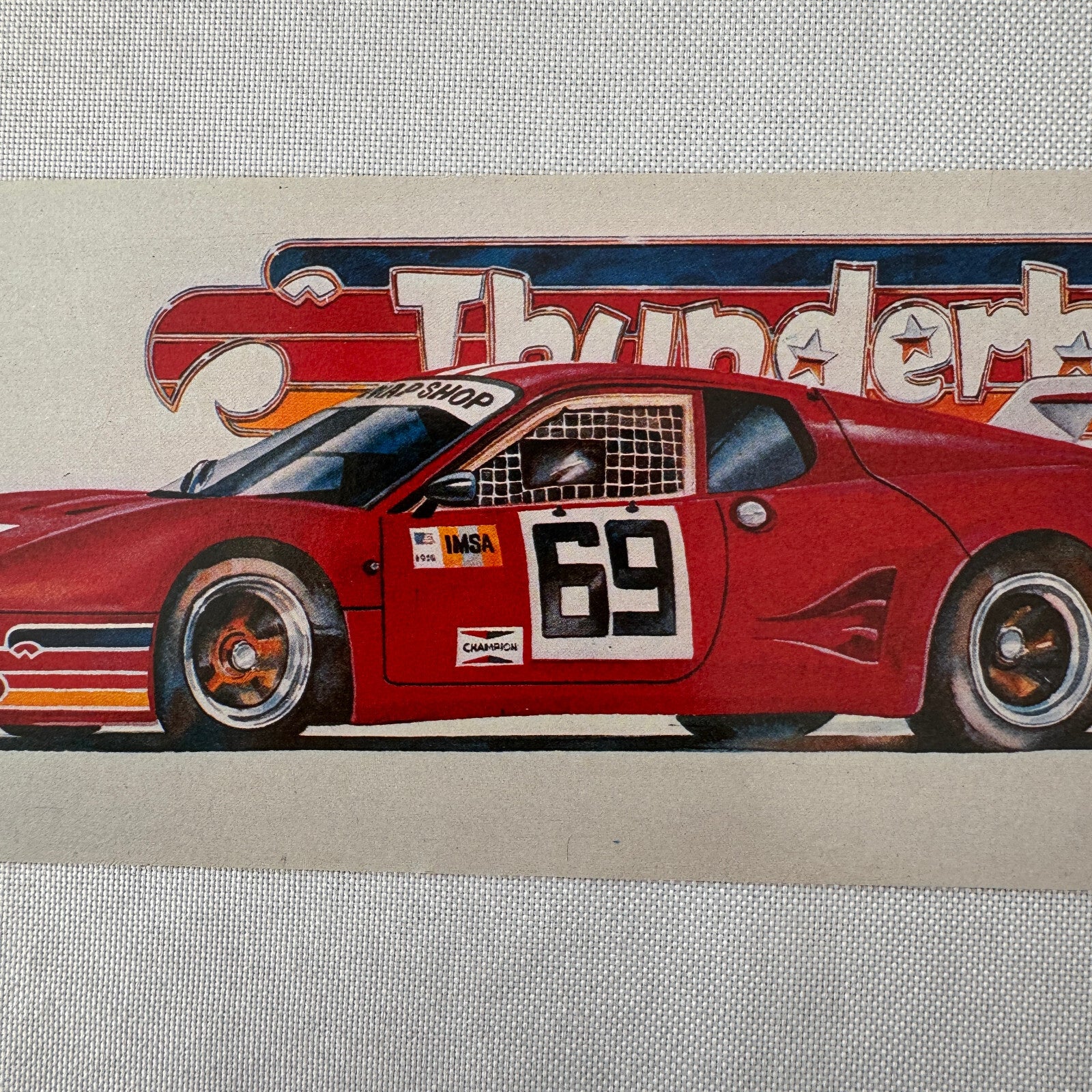 Thunderbird Racing Swap Shop Postcard Post Card Vintage