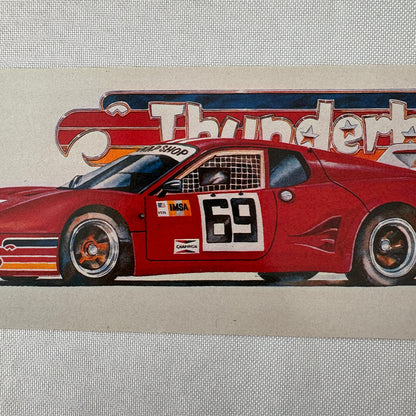 Thunderbird Racing Swap Shop Postcard Post Card Vintage