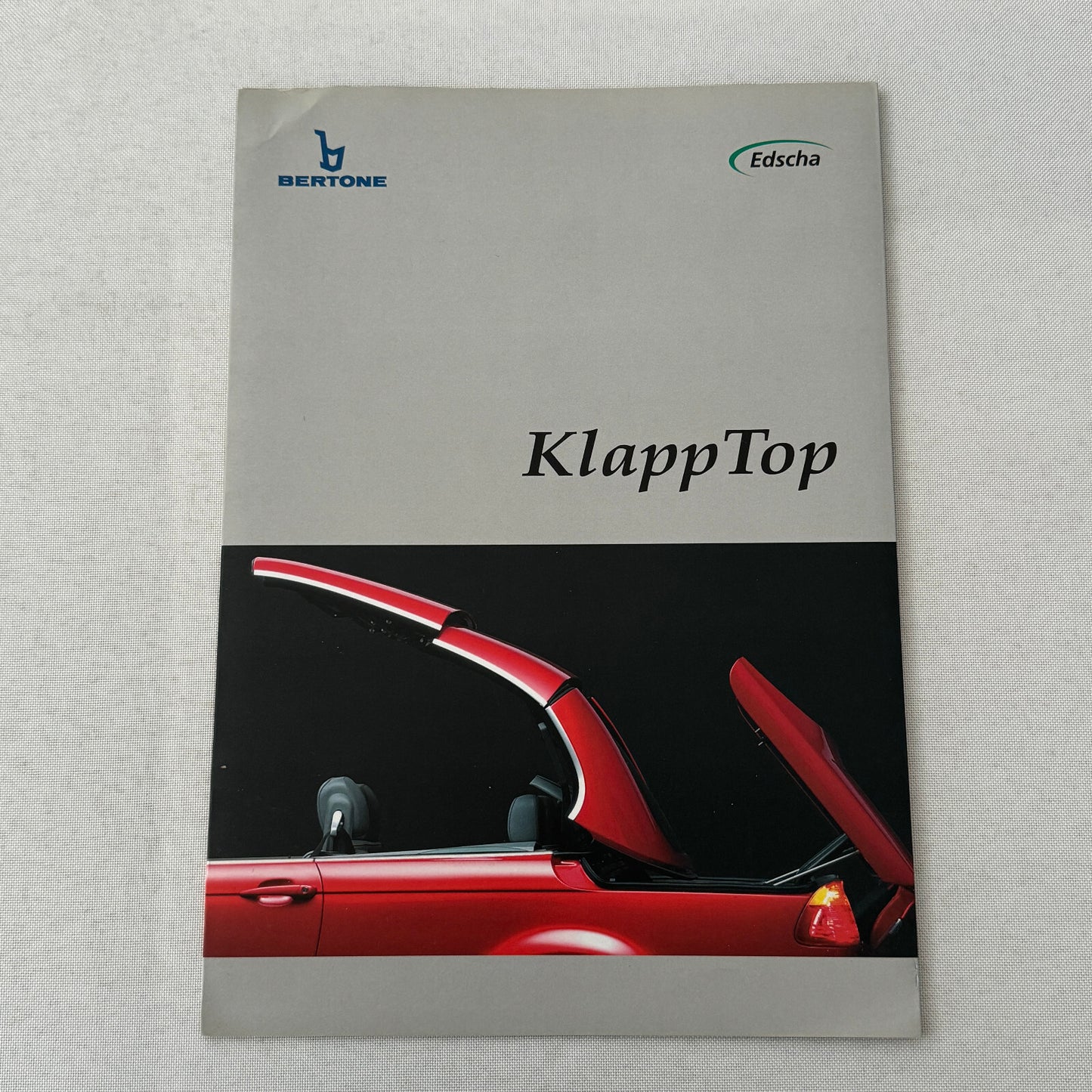 Bertone Klapp Top Folding Convertible Top Sales Brochure BMW 3 Series