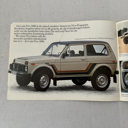Lada Niva Car Sales Brochure Catalog Niva E Niva 5000 C 5000C GERMAN