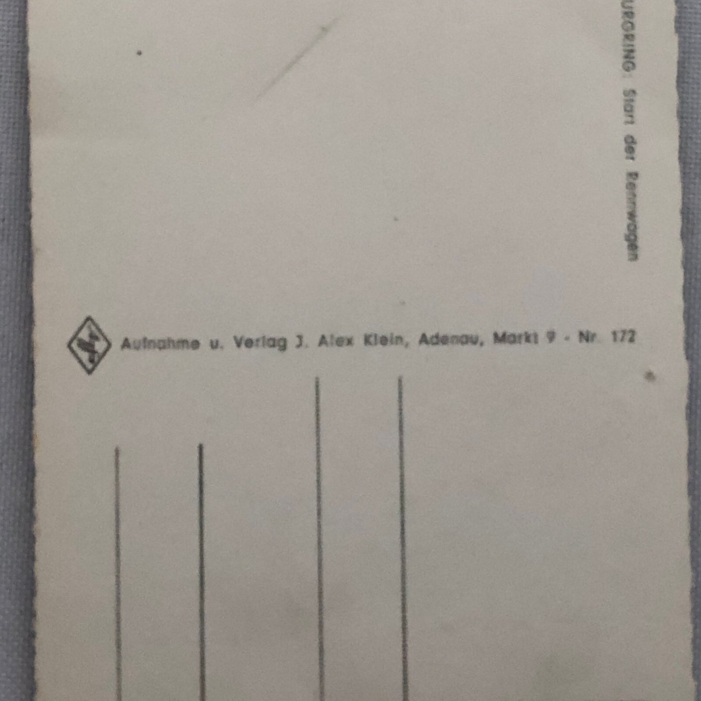 Vintage Nurburgring Racing Photo Postcard Post Card