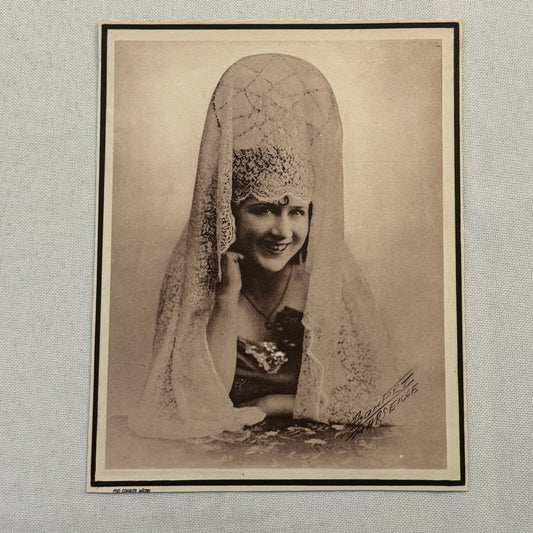 Vintage Circus Performer Woman Photo Card Combier Macon