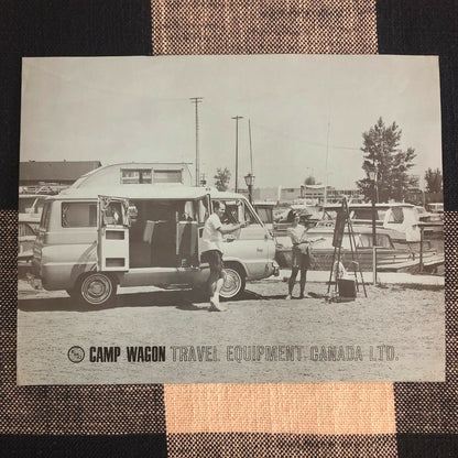 Vintage Dodge Fargo Camp Wagon Camper RV Sales Brochure Ad 