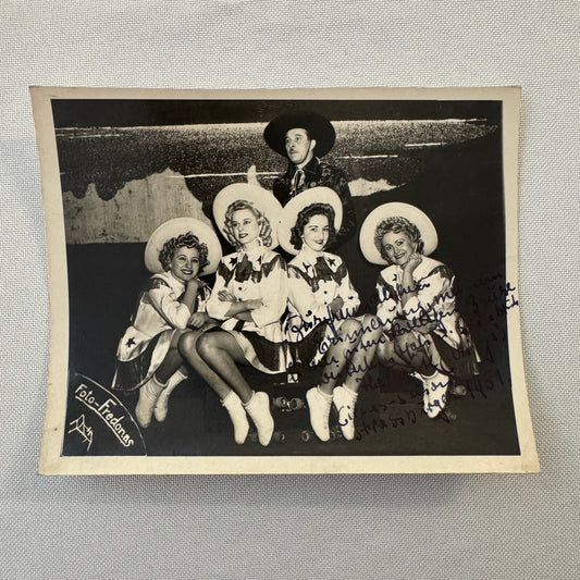 Vintage Circus Rollerskating Roller Skate Act Photo Photograph