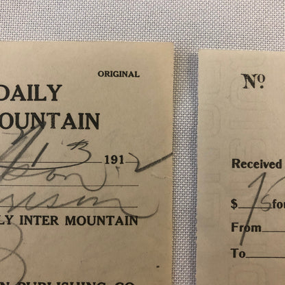 The Daily Inter Mountain Butte Montana Newspaper Document Ephemera Lot 18x 1910s