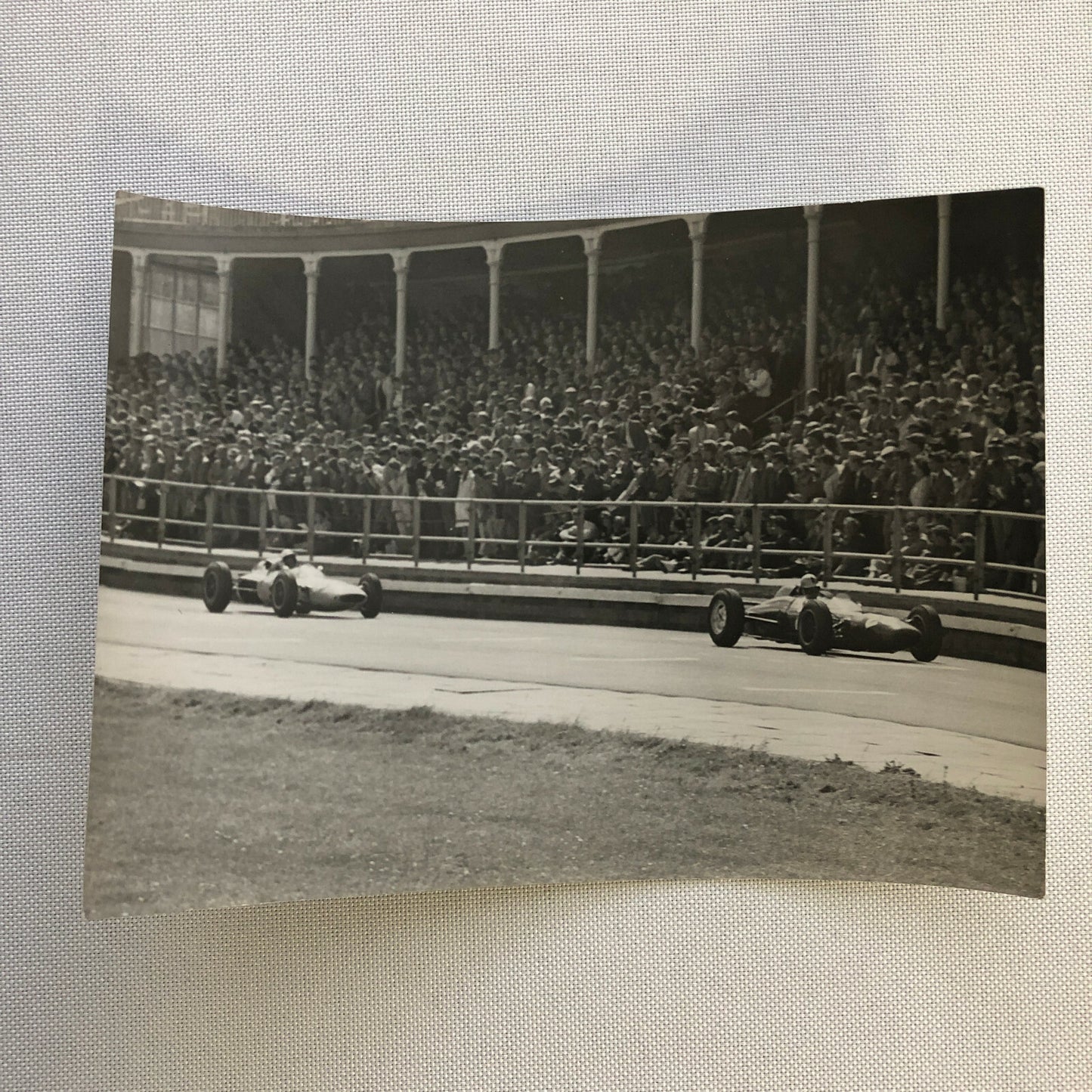 Vintage Grand Prix Car Racing Photo Photograph Print Motorsport