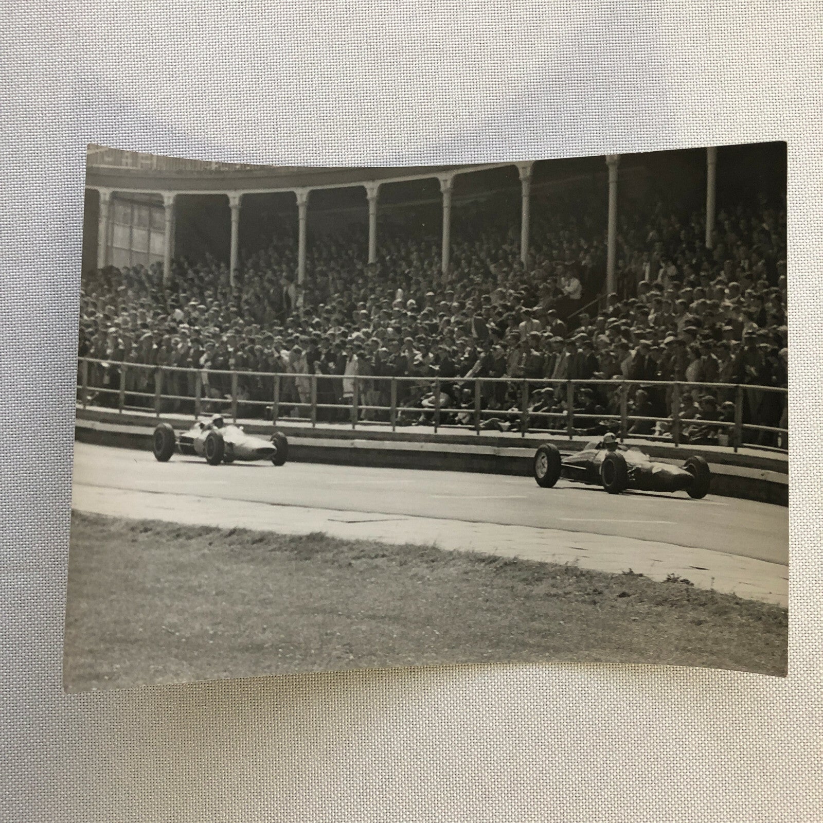 Vintage Grand Prix Car Racing Photo Photograph Print Motorsport