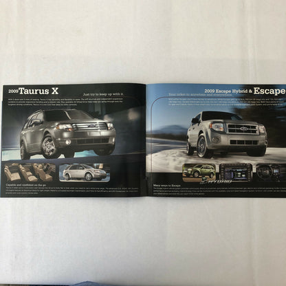 2009 Ford Sales Brochure Catalog Mustang Fusion Hybrid Flex Edge F150 Ranger +