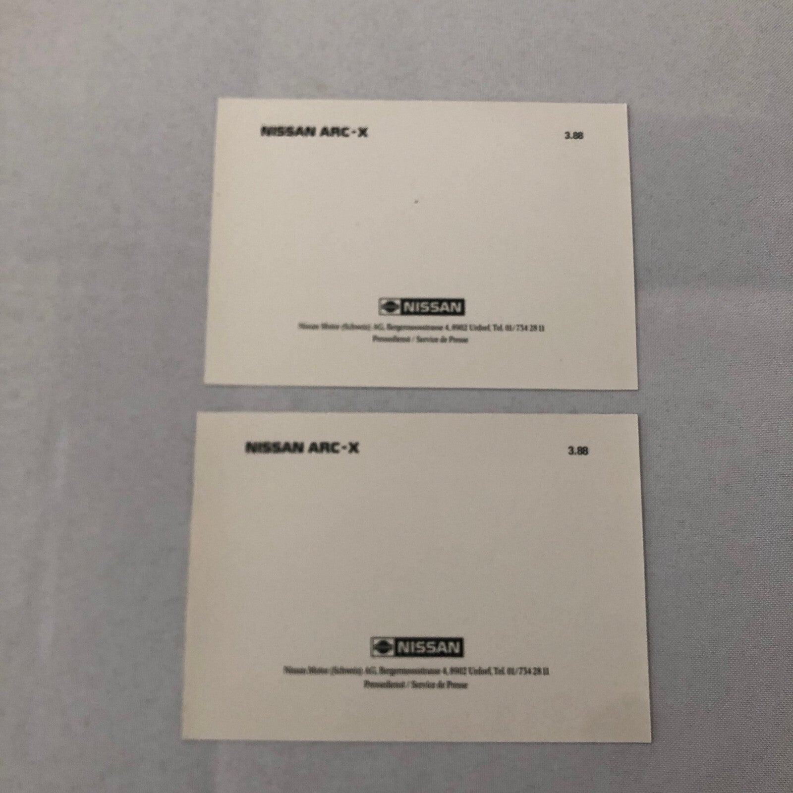 Nissan ARC-X Concept Car Prototype Factory Press Photo Photograph Print Lot 2x