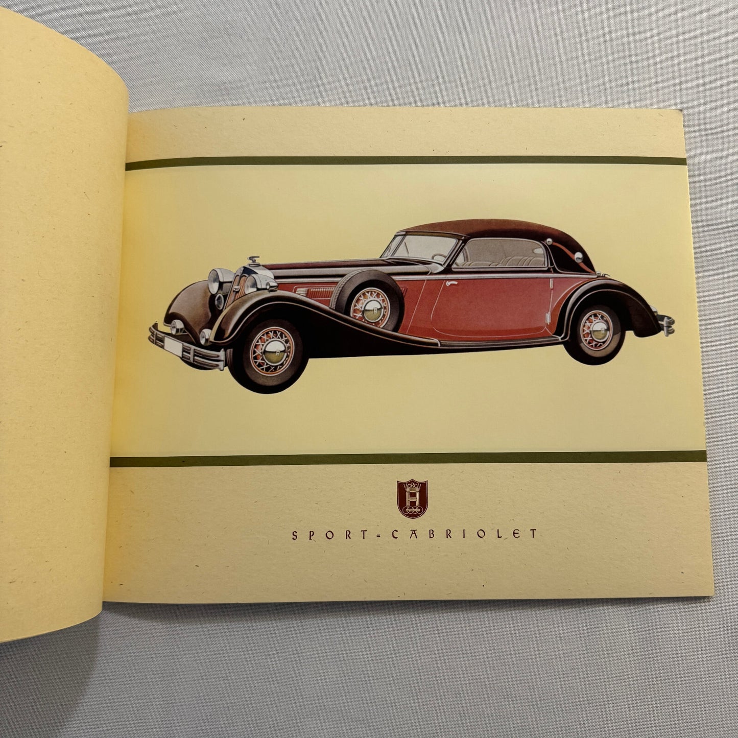 Auto Union Horch 850 Car Sales Brochure Catalog GERMAN Sports Cabriolet +