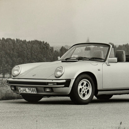 Porsche 911 Carrera Cabriolet Convertible Car Factory Press Photo Photograph