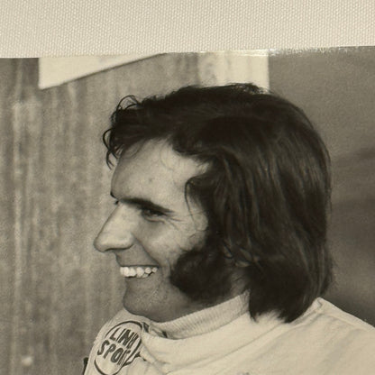 Vintage Racing Photo 1971 Austrian Grand Prix Emerson Fittipaldi Colin Chapman