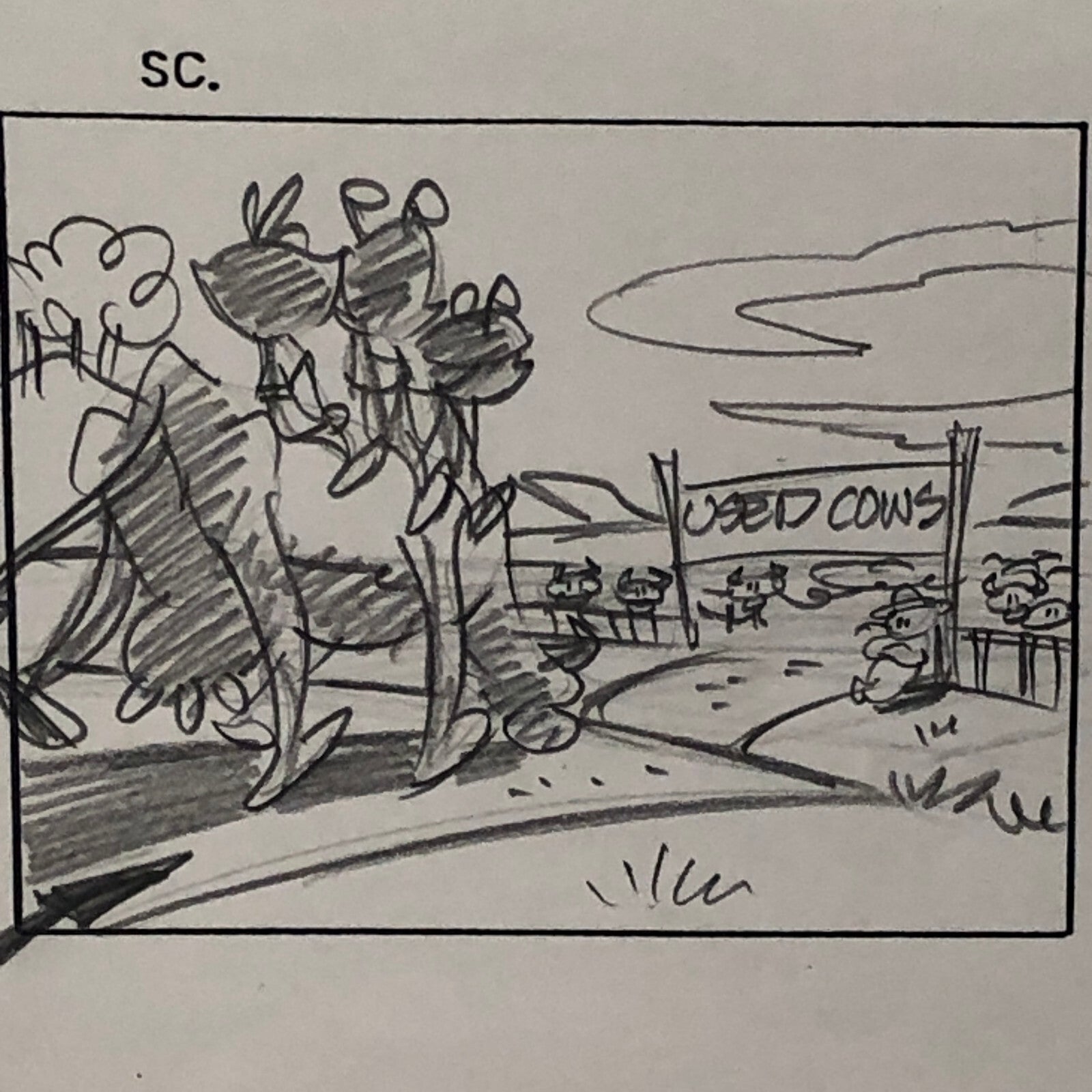 ANIMANIACS Animation Storyboard Illustration Drawing Sketch Art Story Board