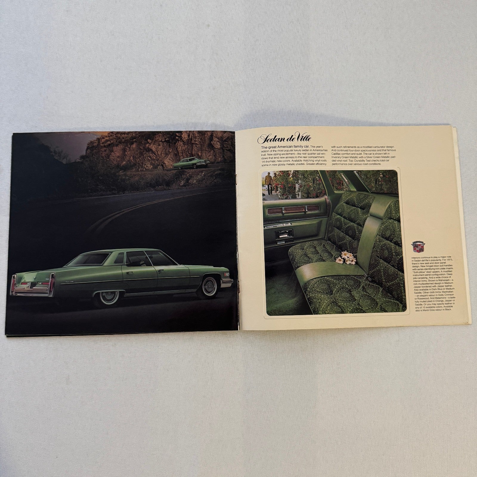 1975 Cadillac Sales Brochure Eldorado Coupe De Ville Fleetwood Brougham DeVille