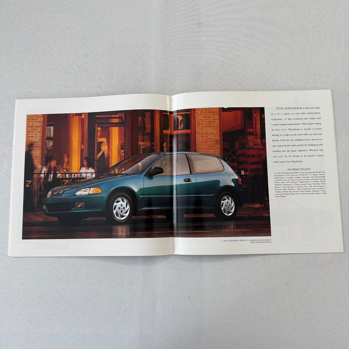 1995 Honda Civic Car Sales Brochure Catalog Hatchback Coupe Sedan Canadian